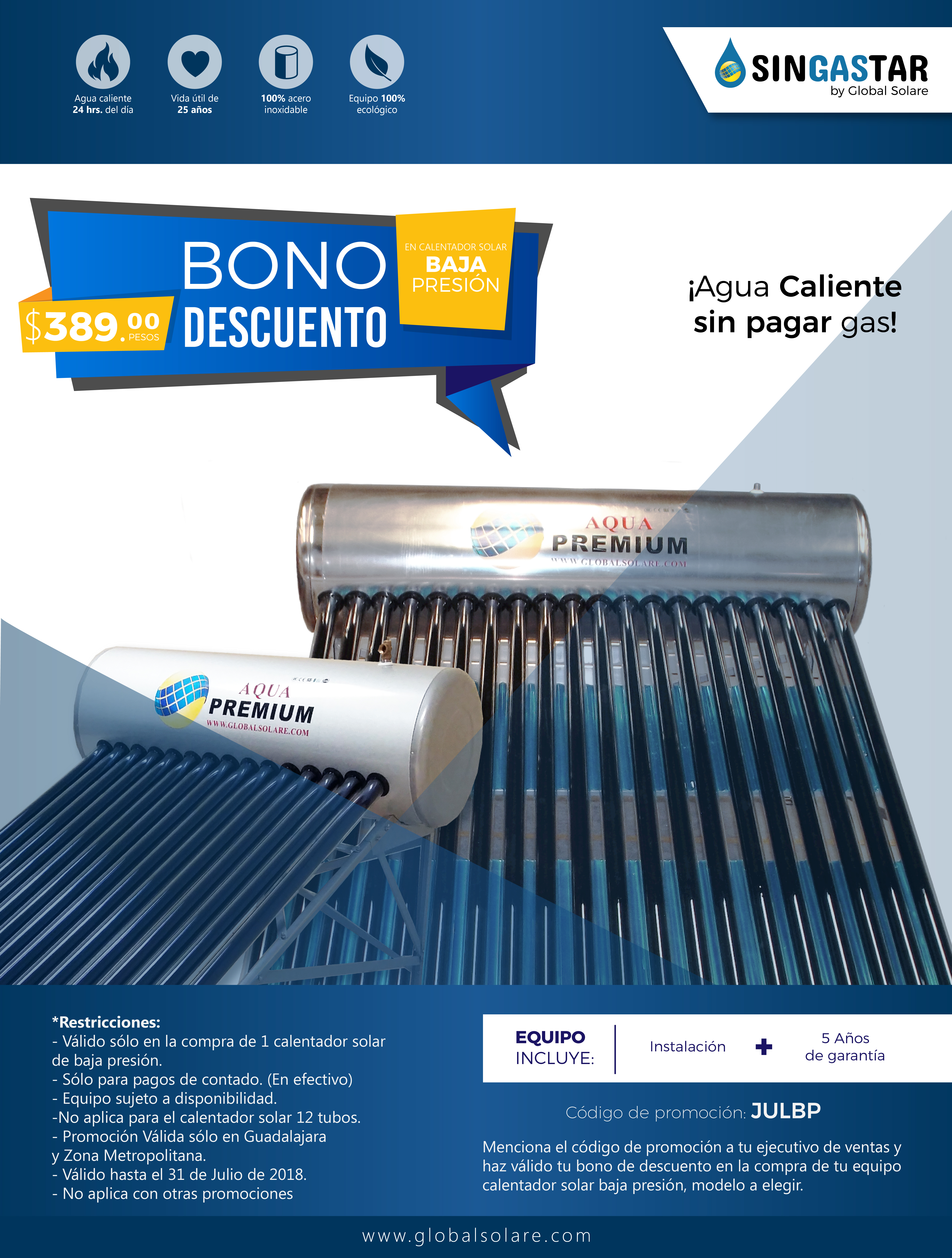 Promocion Termosolar Buen Fin BP 2017